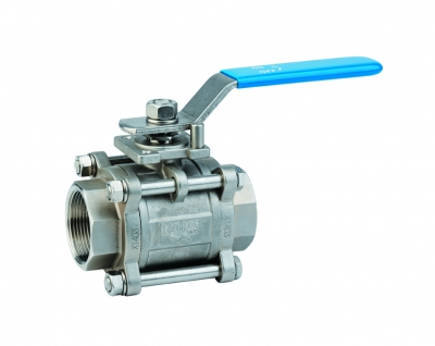 F/F 3 pieces ball valve - full flow