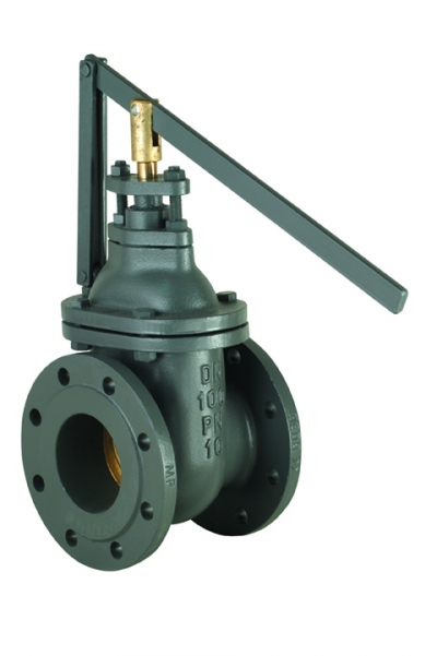 Cast-iron gate valve flat body - fast shutting