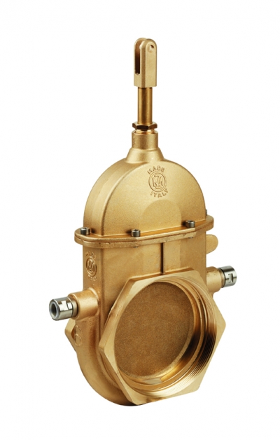 Heatable stem gate valve